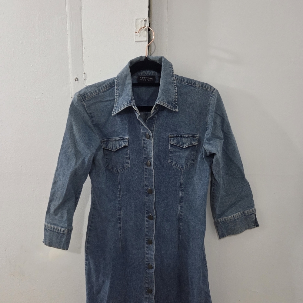 New York & Co. Denim Dress - Picture 5 of 5